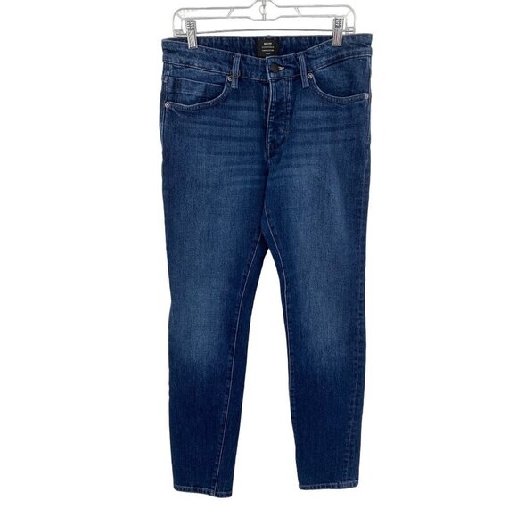 NEUW IGGY SKINNY 31X32 DARK WASH BUTTON FRONT 5 POCKETS